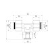 Трійник обтискний Thermo Alliance Standart 20х16х20 SD158W201620