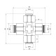 Хрестовина обтискна Thermo Alliance Standart 16 SD150W16161616