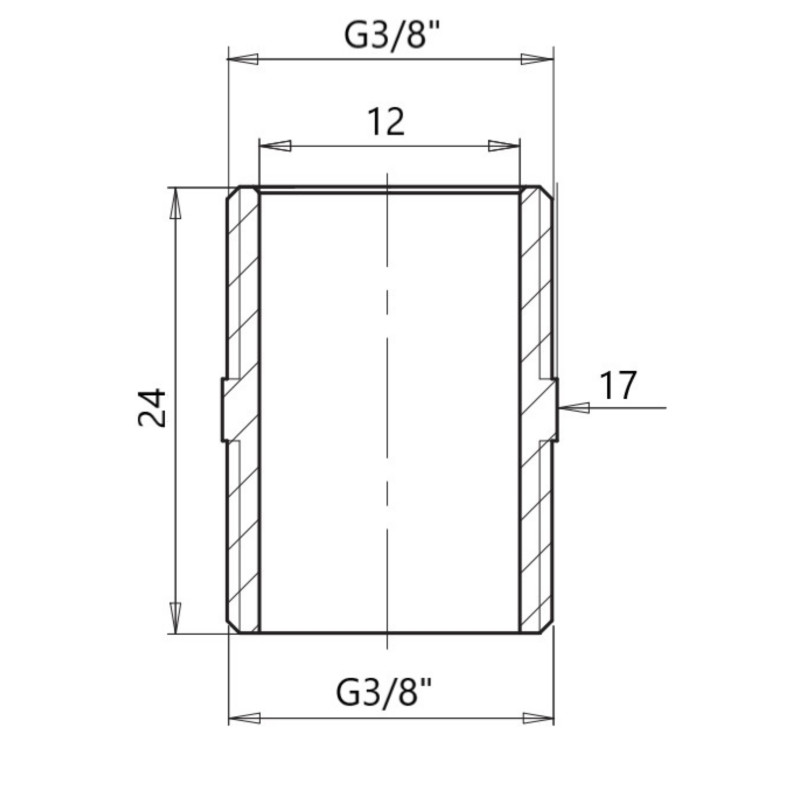 Ніпель Icma 3/8
