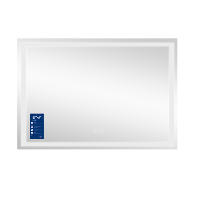 Дзеркало Qtap Mideya MI1) 1200х800 з LED-підсвічуванням Touch, з антизапотіванням, димером QT2078F613W