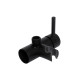 Набор для гігієнічного душу Qtap Inspai-Varius округлий QTINSVARBСRV00440001 Black Matt