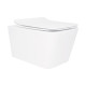 Унітаз підвісний Qtap Crow безобідковий з сідінням Soft-close QT05335170W