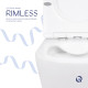 Унітаз підвісний Qtap Swan безобідковий з сідінням Soft-close QT16335178W