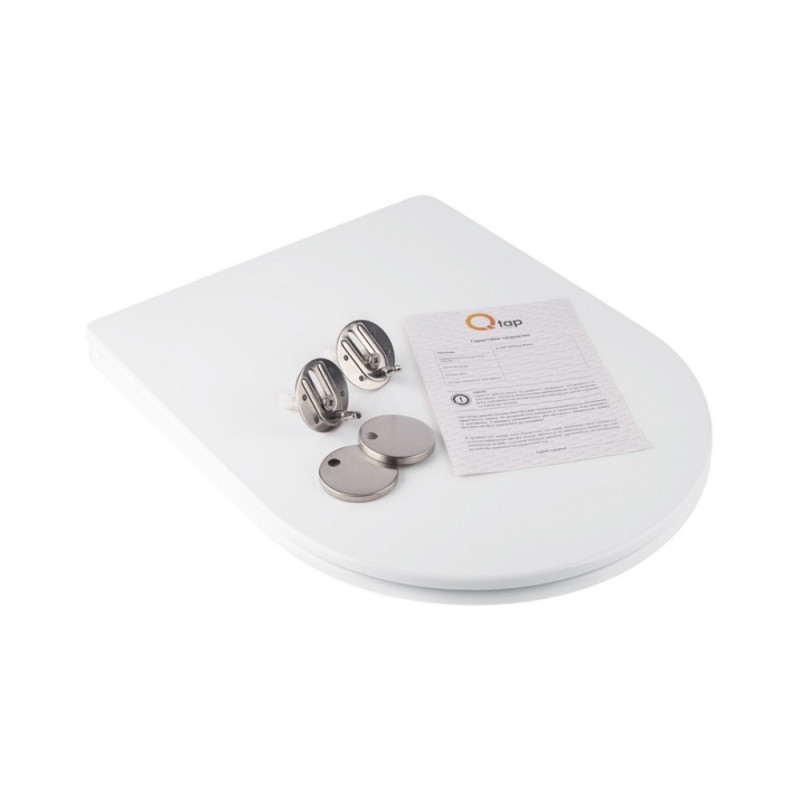 Сидіння для унітаза Qtap (Jay 520,640, Swan 520,640) з мікроліфтом Slim QT1699SC5176W