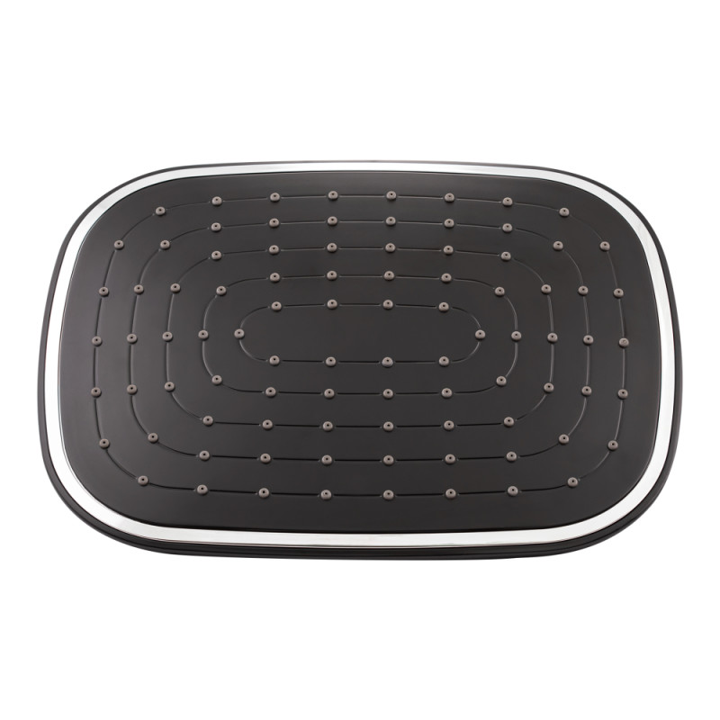 Душова система універсальна Qtap Grand на три споживача (з виливом) QTGRABCR1004 Chrome/Black