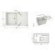 Кухонна мийка Lidz 790x495/230 STO-10 (LIDZМSTO10790495230)