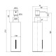 Дозатор для рідкого мила Qtap Liberty QTLIBBLM11522 Black