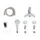 Змішувач для душу Lidz Mars 010 (з душовим гарнітуром) (k40) LDMAR010CRM34892 Chrome