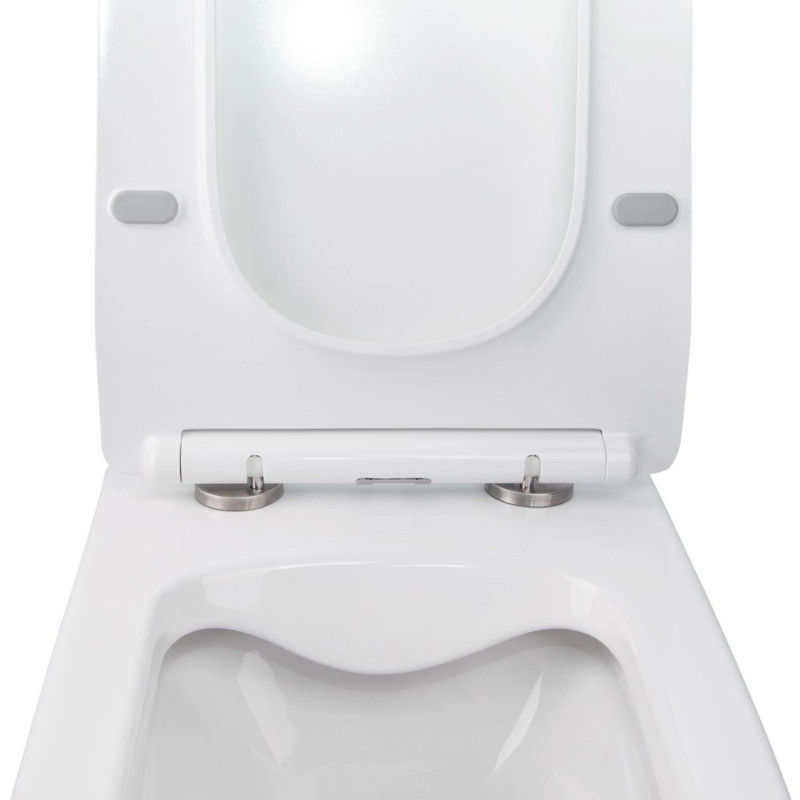 Готове рішення Qtap для ванної кімнати: підвісний унітаз Crow Rimless 520х360х290 + комплект інсталяції Nest 4 в 1 (лінійна клавіша White)