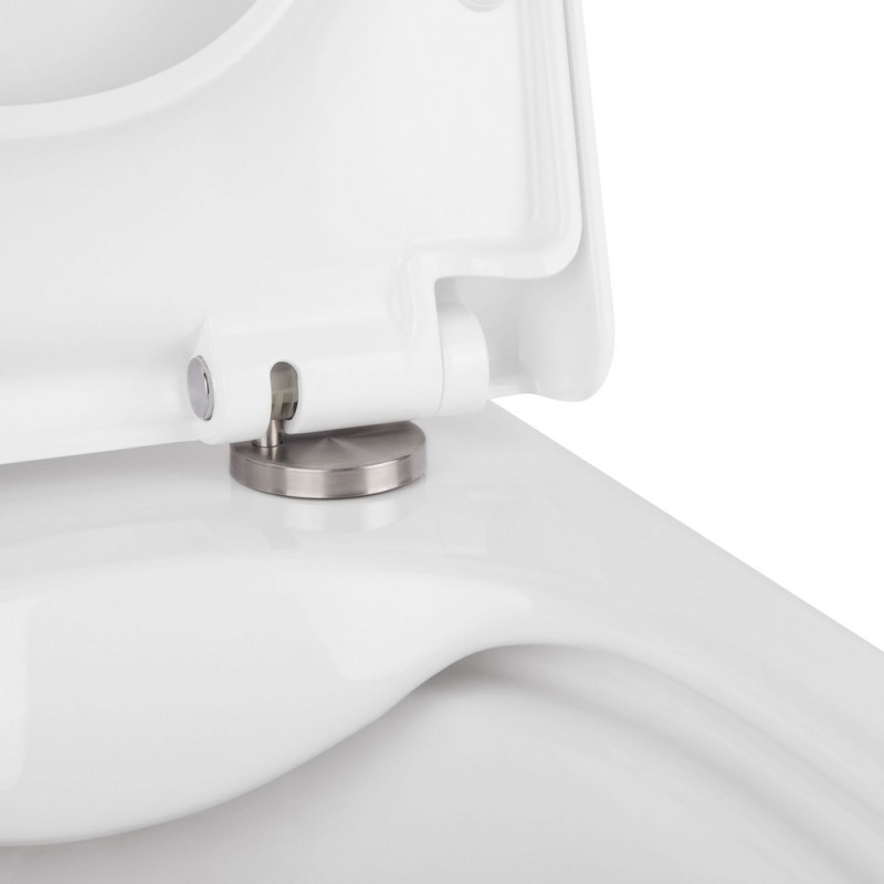Готове рішення Qtap для ванної кімнати: підвісний унітаз Tern Rimless 490x340x350 + комплект інсталяції Nest 4 в 1 (квадратна клавіша Satin)