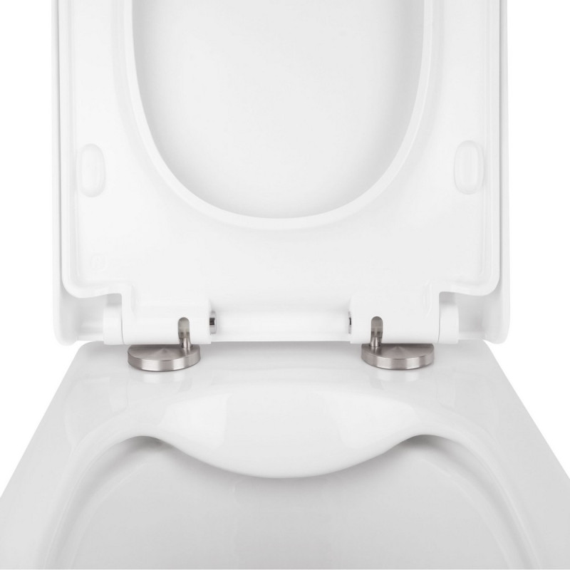 Готове рішення Qtap для ванної кімнати: підвісний унітаз Tern Rimless 490x340x350 + комплект інсталяції Nest 4 в 1 (кругла клавіша Satin)