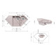 Кухонна мийка Lidz з додатковою чашею 1000x500/225 MAR-07 (LIDZMAR071000500225)