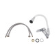 Змішувач для кухні Lidz Tani 008F3 з гнучким виливом (k40) LDTAN008F3WCR37037 Chrome/White