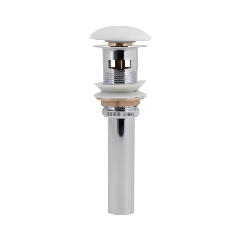 Донний клапан для раковини Qtap PU02O 225х70х70 White з переливом