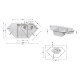 Кухонна мийка з додатковою чашею Lidz 1000x500/225 GRA-09 (LIDZGRA091000500225)