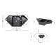 Кухонна мийка з додатковою чашею Lidz 1000x500/225 BLM-14 (LIDZBLM141000500225)