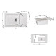 Кухонна мийка Lidz 781x510/200 WHI-01 (LIDZWHI01781510200)