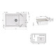 Кухонна мийка Lidz 781x510/200 STO-10 (LIDZSTO10781510200)