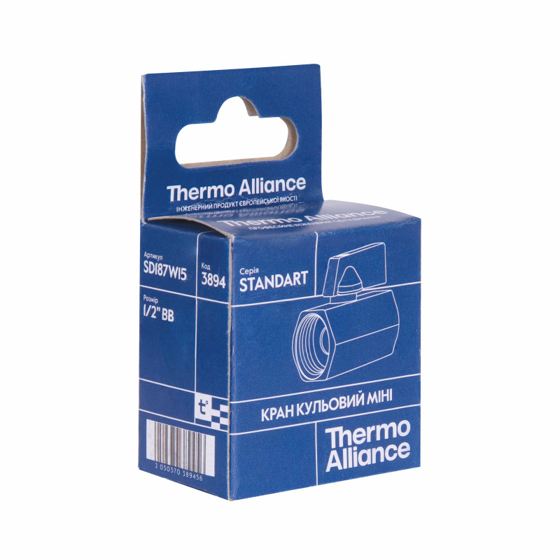 Кран кульовий Thermo Alliance Standart 