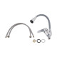 Змішувач для кухні Lidz Tani 008F3 з гнучким виливом (k40) LDTAN008F3GCR39507 Chrome/Grey