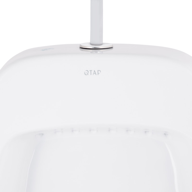Пісуар підвісний Qtap Crow з краном-дозатором 390х330х660 White QT0588112HW