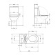 Унітаз-компакт Qtap Presto безобідковий з сідінням Soft-close QT24221217AW