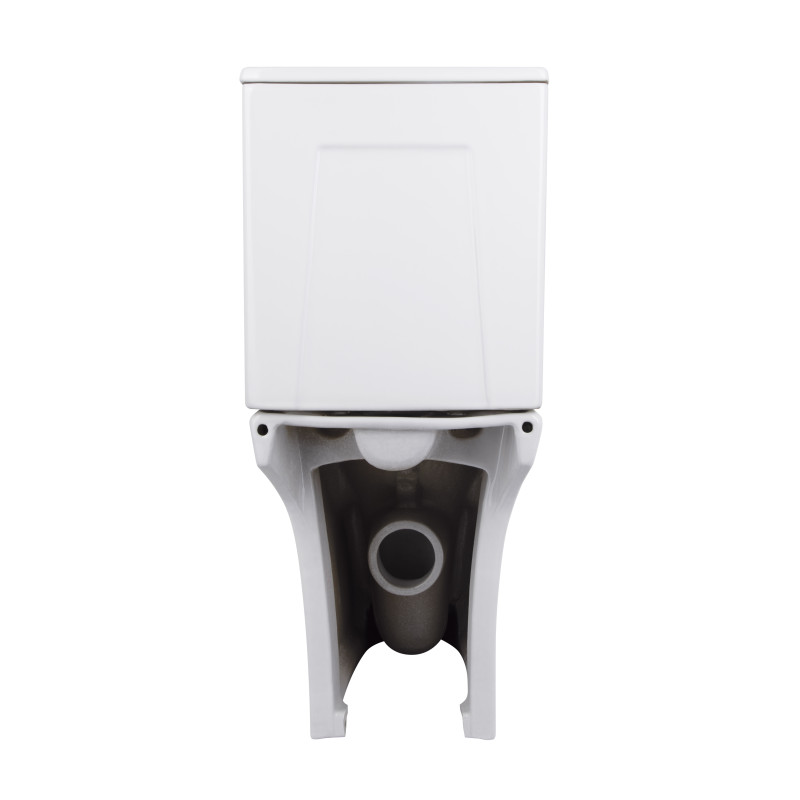 Унітаз-компакт Qtap Presto безобідковий з сідінням Soft-close QT24221217AW