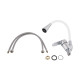 Змішувач для кухні Lidz Tani 007F3 з гнучким виливом (k40) LDTAN007F3WCR40423 Chrome/White