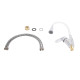 Змішувач для кухні Lidz Tani 007F3 з гнучким виливом (k40) LDTAN007F3WCR40423 Chrome/White