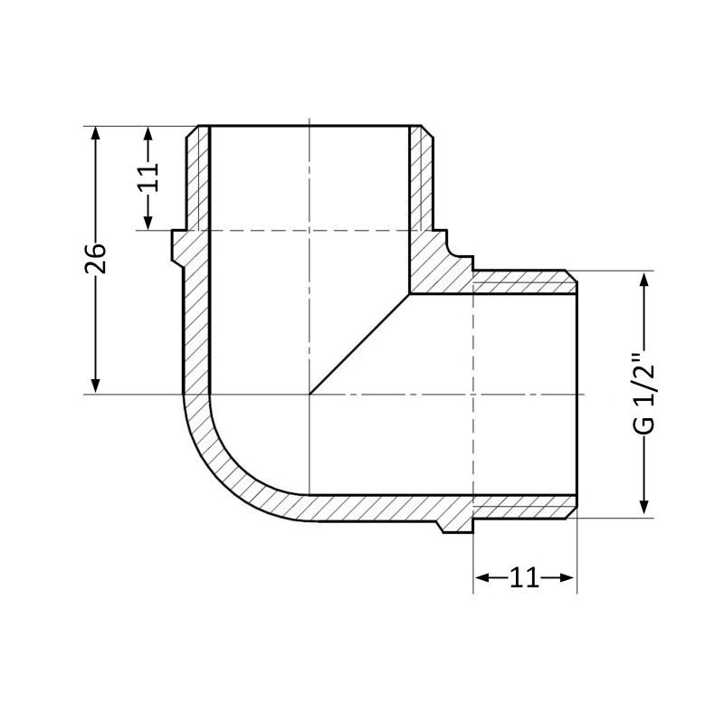 Кут Thermo Alliance Standart 1/2