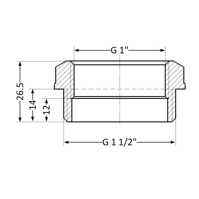 Футорка Thermo Alliance Standart 1 1/2