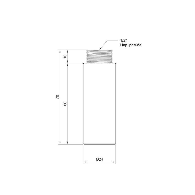 Подовжувач Thermo Alliance Standart 60х1/2