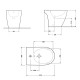 Біде підлогове Qtap Presto 540×340×400 White QTPRE29W43056