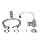 Змішувач для кухні Lidz Vida 015F3 з гнучким виливом (k35) LDVID015F3WHI43357 White / Nickel