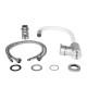 Змішувач для кухні Lidz Aria 015F3 з гнучким виливом (k35) LDARI015F3WHI43362 White / Nickel