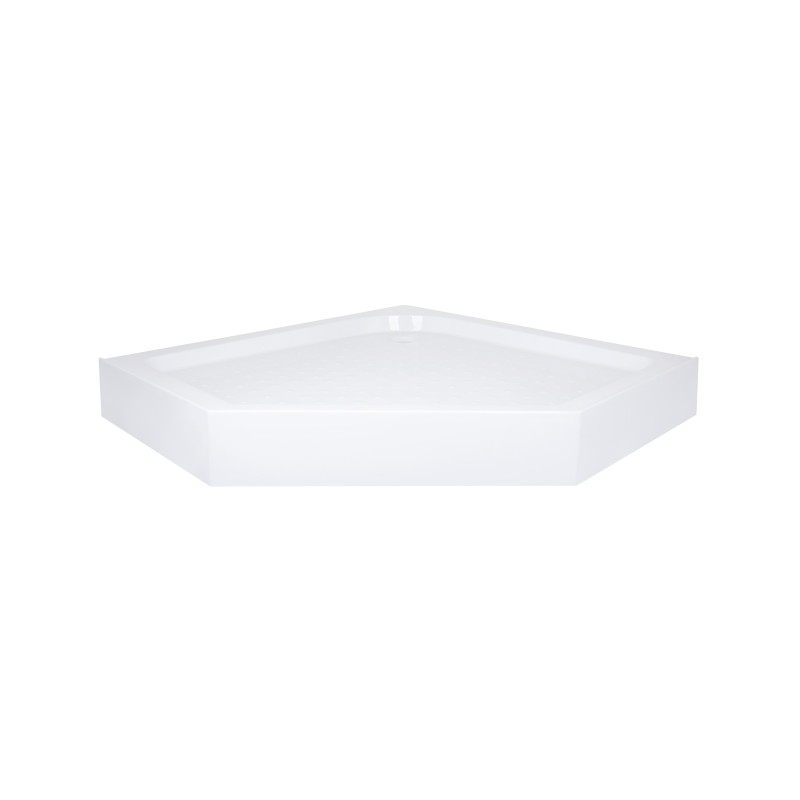 Lidz Душовий піддон DOZORCA SC90x90.LOW, низький, п'ятикутний, акриловий + ніжки, діаметр зливу 50 мм
