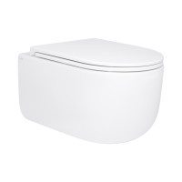 Унітаз підвісний Qtap Taurus безободковий з сидінням Soft-close QT2433084EUQW