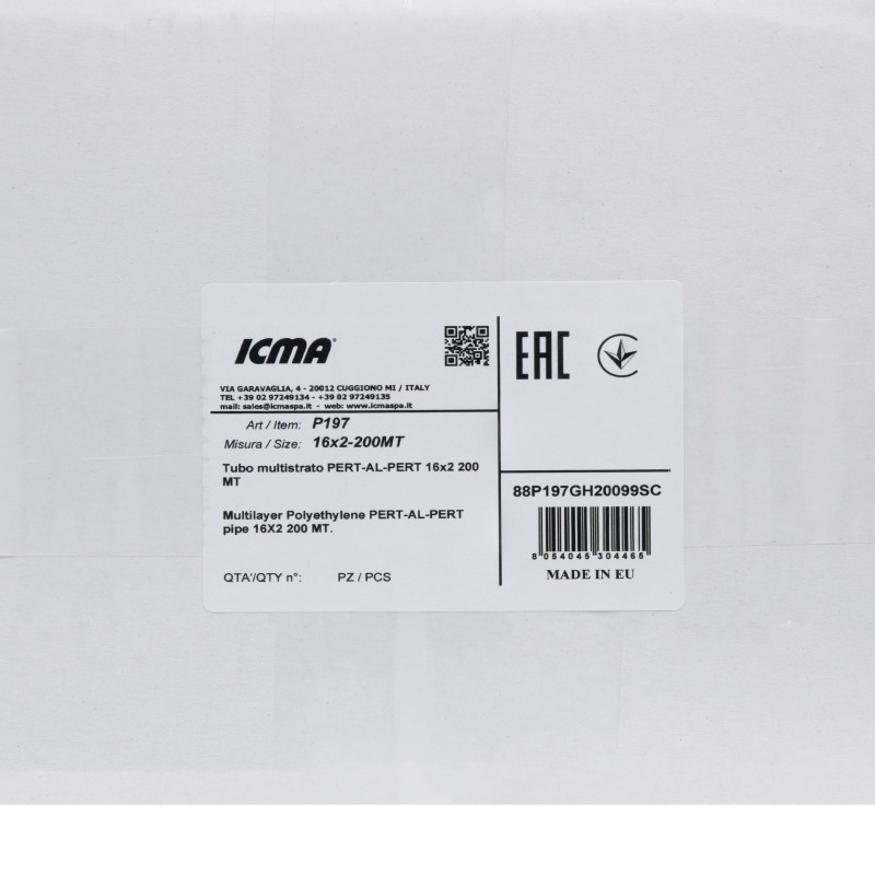 Труба PE-AL-PERT Icma 16х2 мм, 200 м №P197