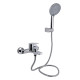 Змішувач для ванни Qtap Stenava New (з душовим гарнітуром) QTSTE259CRM45537 Chrome