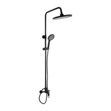 Душова система для душу Qtap Jay на два споживача QTJAY110BLM45550 Black Matt