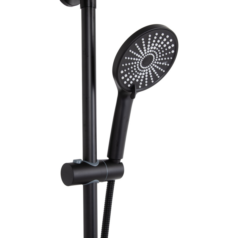 Душова система для душу Qtap Jay на два споживача QTJAY110BLM45550 Black Matt