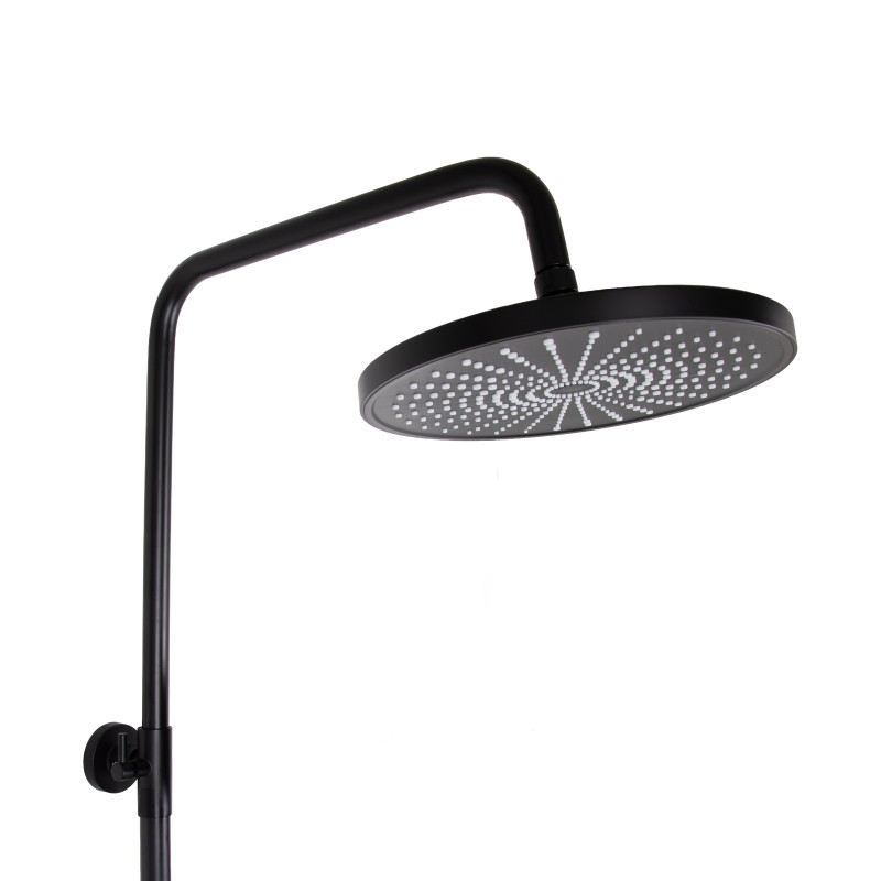 Душова система для душу Qtap Jay на два споживача QTJAY110BLM45550 Black Matt
