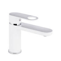 Змішувач для раковини Qtap Jay QTJAY270CRW45551 Chrome/White