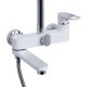 Душова система універсальна Qtap Jay на три споживача (з виливом) QTJAY111CRW45555 Chrome/White