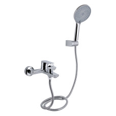 Змішувач для ванни Qtap Leo New (з душовим гарнітуром) QTLEO259CRM45563 Chrome