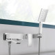 Змішувач для ванни Qtap Swan Cascada з поворотним виливом (з душовим гарнітуром) QTSWA260CRM45565 Chrome