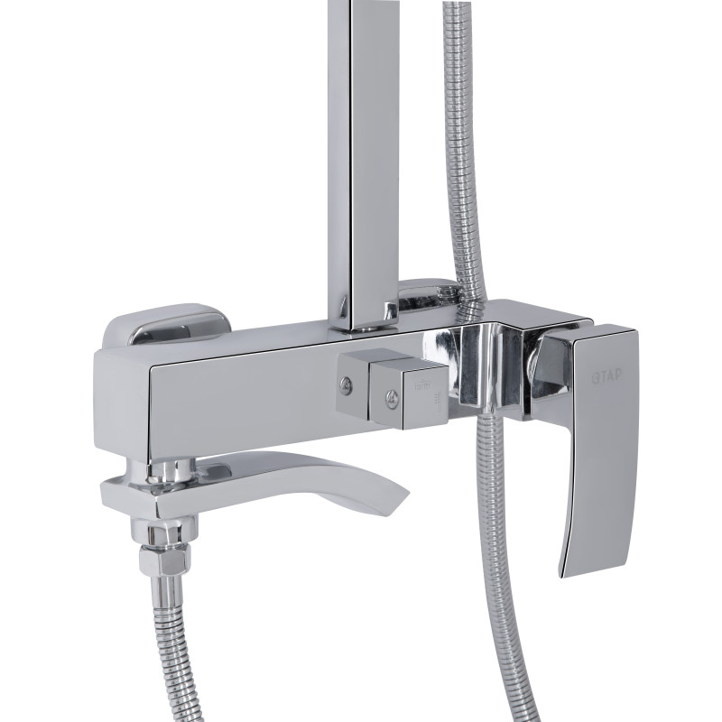 Душова система універсальна Qtap Swan Cascada на три споживачі (з виливом) QTSWA111CRM45566 Chrome