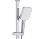 Душова система універсальна Qtap Swan Cascada на три споживача (з виливом) QTSWA111CRW45570 Chrome/White