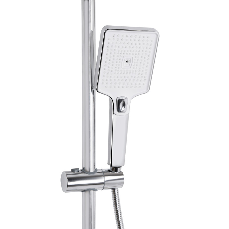 Душова система універсальна Qtap Presto на три споживача (з виливом) QTPRE111CRW45580 Chrome/White