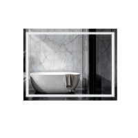 Дзеркало Qtap Mideya (MI1) 900х700 з LED-підсвічуванням Touch, з антизапотіванням, з димером QT2078NCF9070W